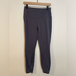 RBX Reebok Leggings Size Medium Stretch Comfort Dark Gray Purple-ish Color